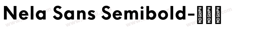 Nela Sans Semibold字体转换